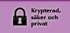 Krypterad, säker och privat